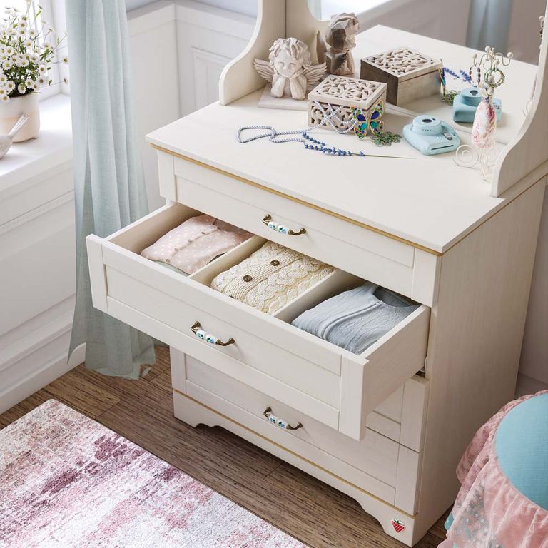 Cilek FLORA Kommode Anrichte Sideboard Kinderzimmer Birke hell - Froschkönig24