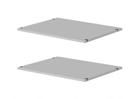 2x Einlegeböden 75 cm SAVE Fachböden für Kleiderschrank Silbergrau - Froschkönig24