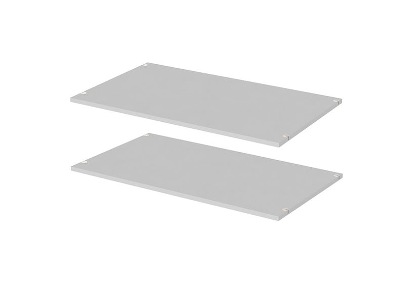 2x Einlegeböden 100 cm SAVE Fachböden für Kleiderschrank Silbergrau - Froschkönig24