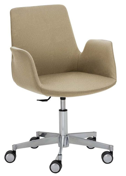 Sessel myHELIOS Beige-meliert mit Alu-Fußkreuz