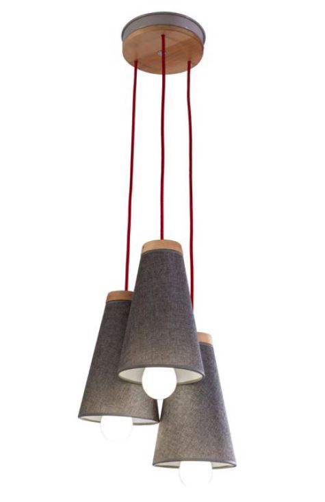 Cilek TRIO Deckenlampe Lampe Hängelampe Beige - Froschkönig24