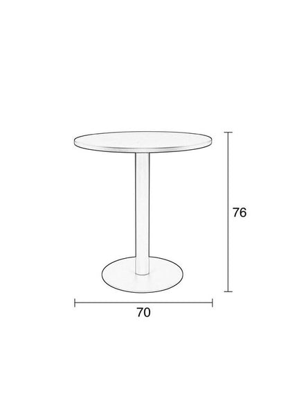 Metsu Bistrotisch Partytisch Ø 70 cm Weiß