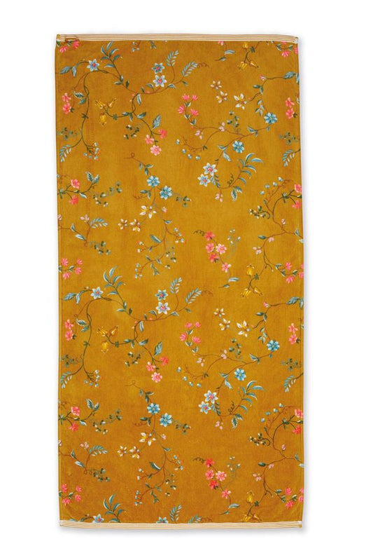 Les Fleurs Duschtuch 70x140 cm Gelb