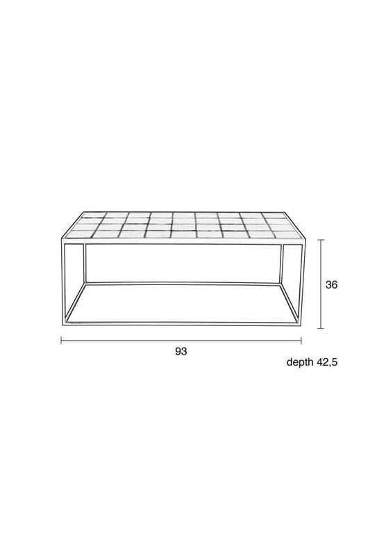 Glazed Couchtisch Schwarz