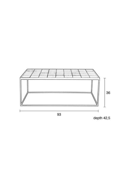 Glazed Couchtisch Schwarz