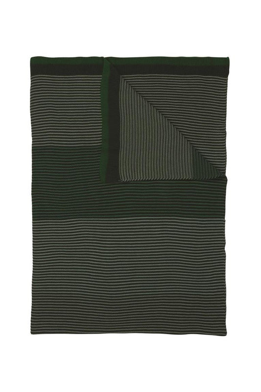 Blockstripe Tagesdecke / Überwurf 130x170 cm Grün