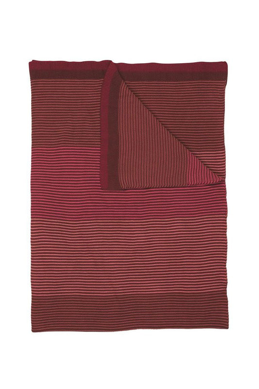 Blockstripe Tagesdecke / Überwurf 130x170 cm Rosa