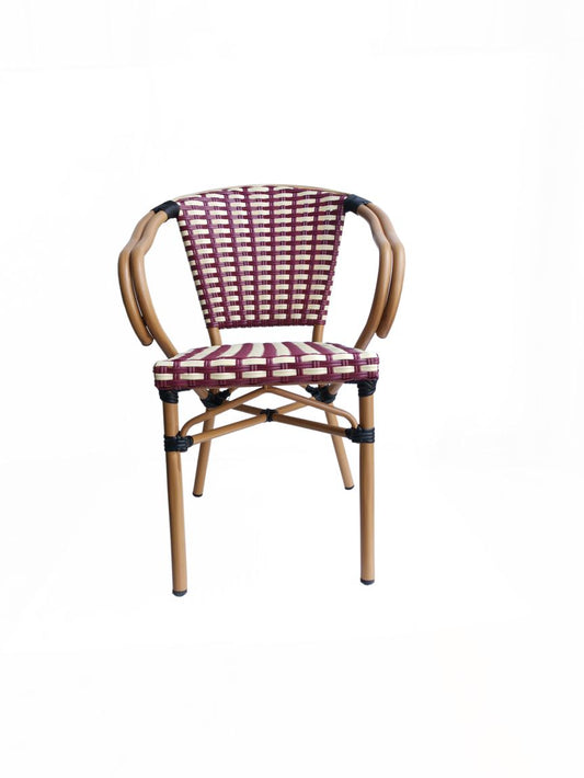 SIT&CHAIRS Armlehnstuhl, 2er-Set Beige, Rot