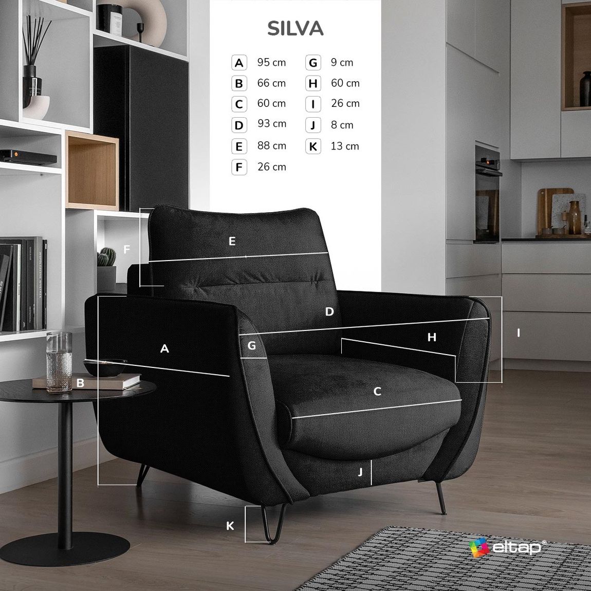 Silva Sessel Beige (Webstoff - Vero)