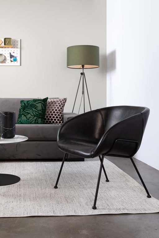 Feston Lounge Sessel Schwarz