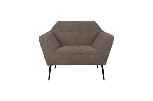 Lounge Sessel Kate Bouclé Braun