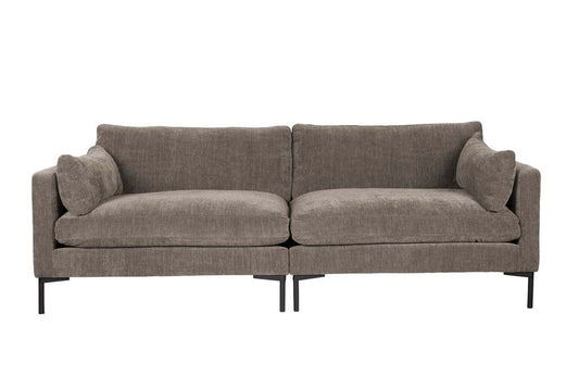 Summer Sofa 3-Sitzer Braun/Grau