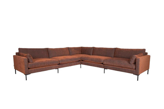 Summer Ecksofa 318x318 cm Braun/Bronze