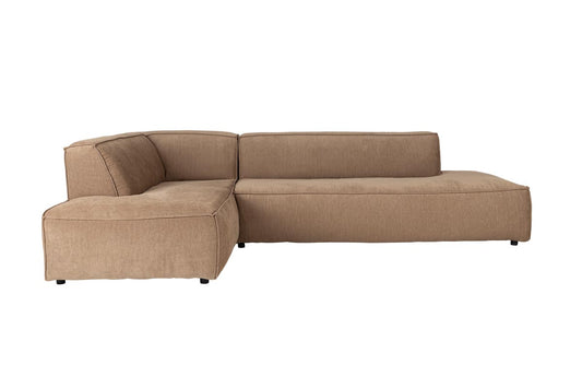 Sofa Fat Freddy Rib LEFT 3-Sitzer Braun