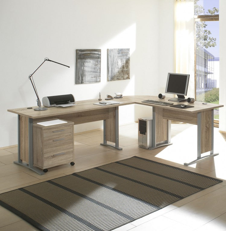 Office Line Home Office Komplettset 5-teilig Eiche Sonoma - Froschkönig24