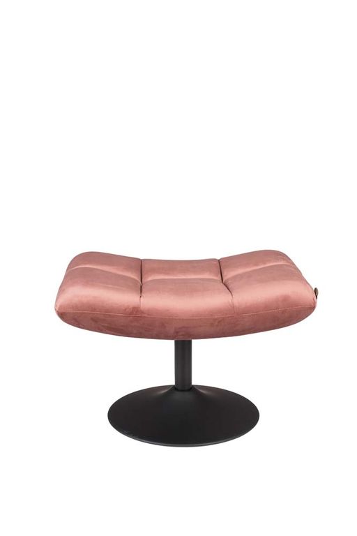 Bar Hocker mit Samtbezug Rosa