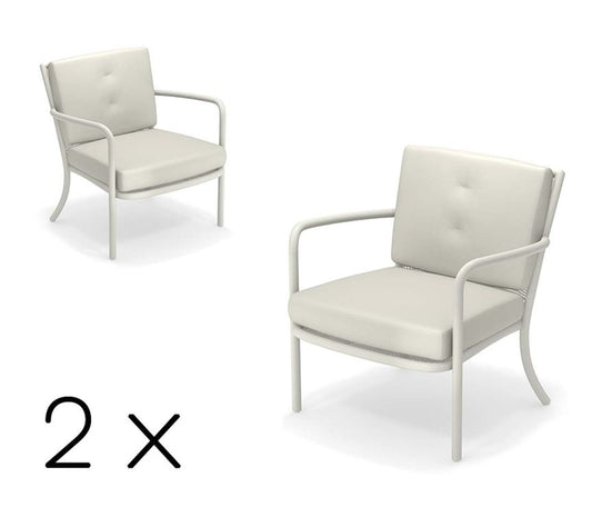 Emu Athena 2er Set Loungesessel Weiß