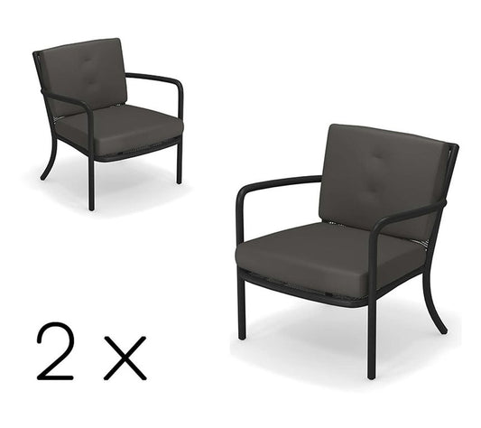 Emu Athena 2er Set Loungesessel Schwarz