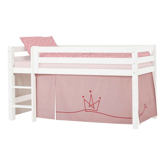 Hoppekids Princess Vorhang für Halbhochbett und Etagenbett 90x200 cm Rosa