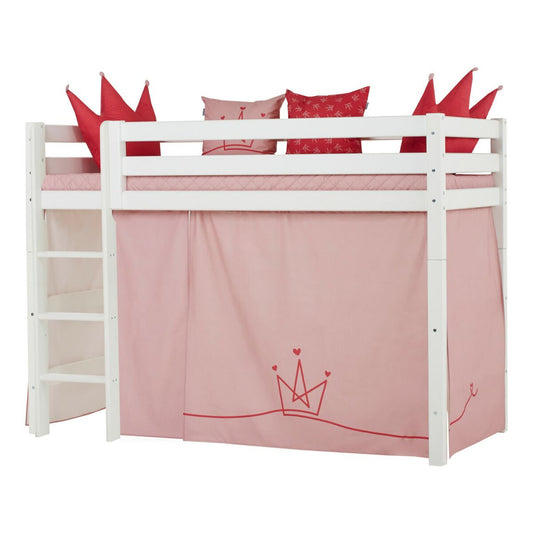 Hoppekids Princess Vorhang für Mittelhochbett 90x200 cm Rosa