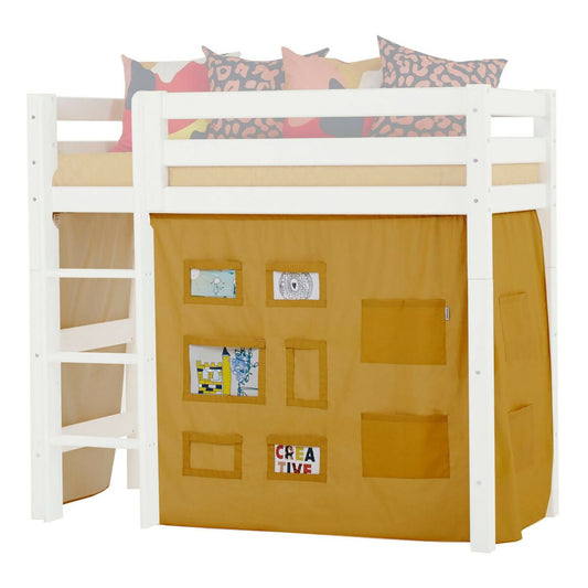 Hoppekids Creator Vorhang für mittelhohes Bett 70x160 cm Gelb