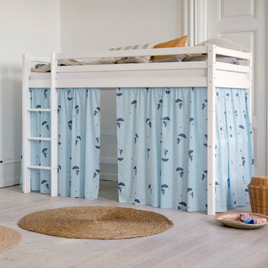 Hoppekids Sandmännchen (Ole Lukoie) Vorhang für Mittelhochbett, Blau