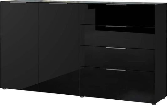 ODESSA Sideboard breit Schwarz