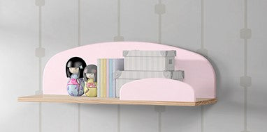 Kiddy Wandregal für Kinderzimmer Rosa