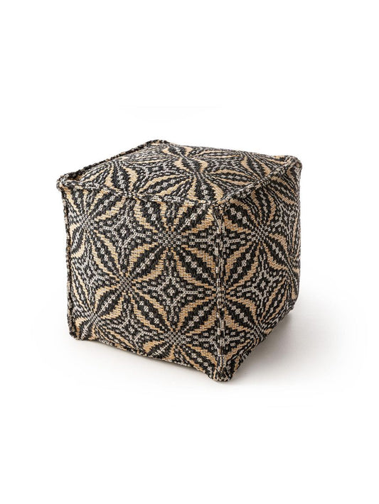 Pouf Nizza 50x50x50 cm Schwarz