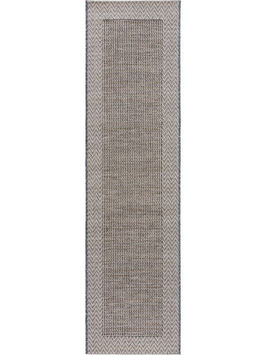 In- & Outdoor Läufer River 67x240 cm Beige / Blau