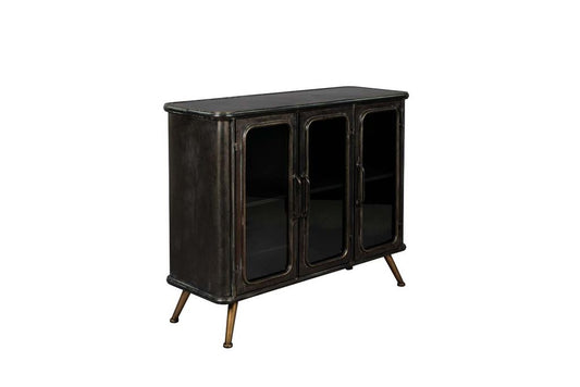 Denza Sideboard Dunkelbraun / Schwarz