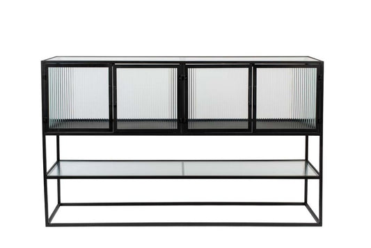 Boli Sideboard Glasschrank Schwarz