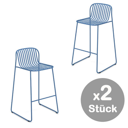 Emu Riviera 2er Set Barhocker Blau