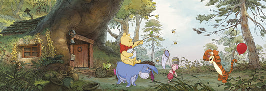 Papier Fototapete - FototpaetePooh´s House - Größe 368 x 127 cm