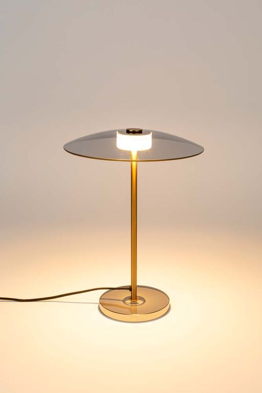 Float Tischleuchte inkl. Dimmer LED Gold/Glas