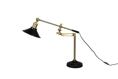 Penelope Tischlampe E27 Schwarz / Gold