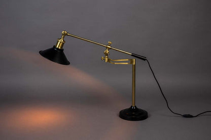 Penelope Tischlampe E27 Schwarz / Gold