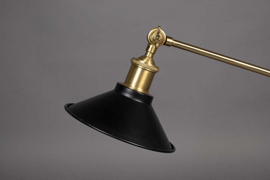 Penelope Tischlampe E27 Schwarz / Gold