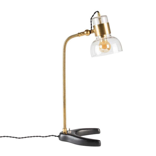 Neville Tischlampe E27 Gold / Schwarz