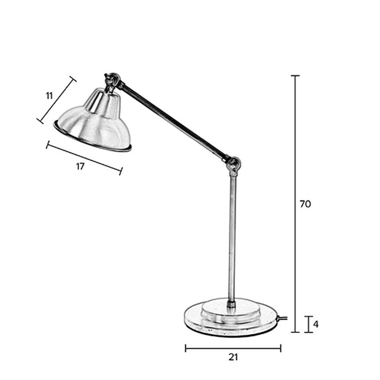 Xavi Tischlampe E27 Schwarz