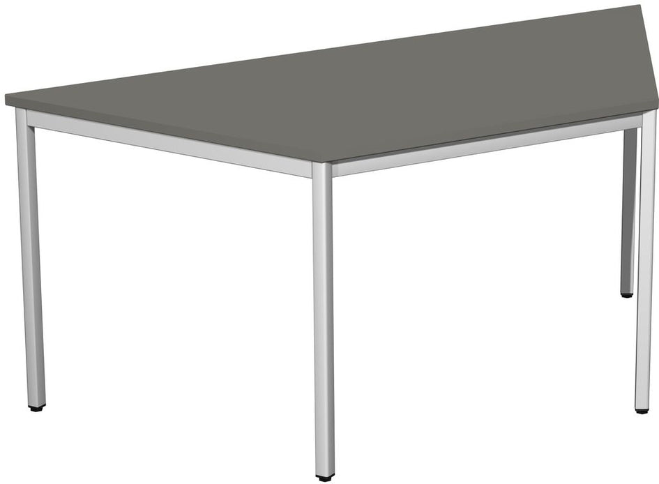 4 Fuß Eco Schreibtisch, Trapezform, 80-160 x 69,3 cm, verschiedene Farben - Froschkönig24