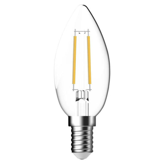 Glühbirne C35 E14 806lm C Transparent 2700K 6,3 Watt