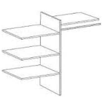 Solid Schrankinneneinteilung für STS 240 Artisan Eiche