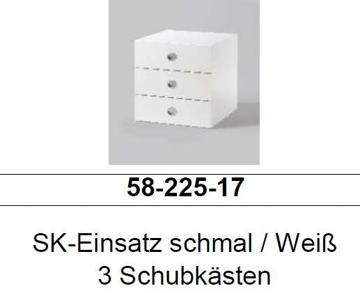 Schubkasten 3er Set für Kleiderschrank 44cm breit Schubkasteneinsatz Weiß - Froschkönig24