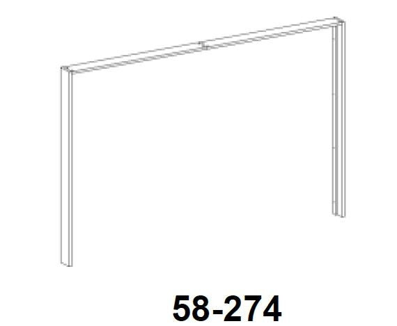 Match 2 Passepartout für Schiebetürenschrank der Serie Match 2 Weiß - Froschkönig24