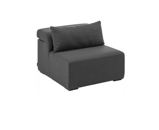 Kettler Royal Lounge Mittelteil Loungesessel Silber / Anthrazit Sunbrella