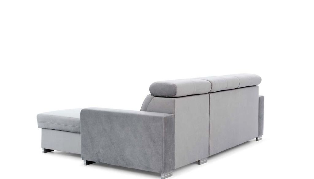 Fresia Ecksofa 247 x 176 cm Rosa (Velour)