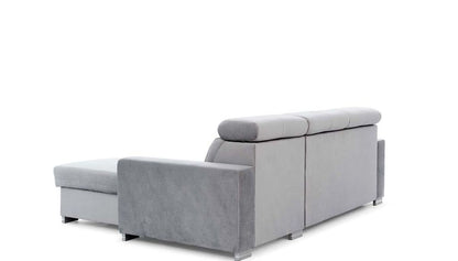 Fresia Ecksofa 247 x 176 cm Rosa (Velour)