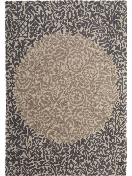 Wollteppich Nesta 140x200 cm Beige / Grau