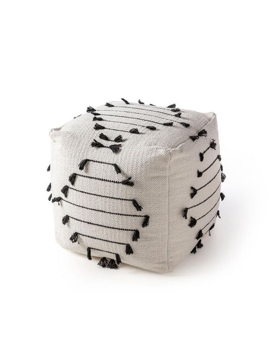 Pouf Bo 45x45x45 cm Elfenbein